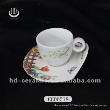 ceramic espresso cup and saucer,coffee cup and saucer